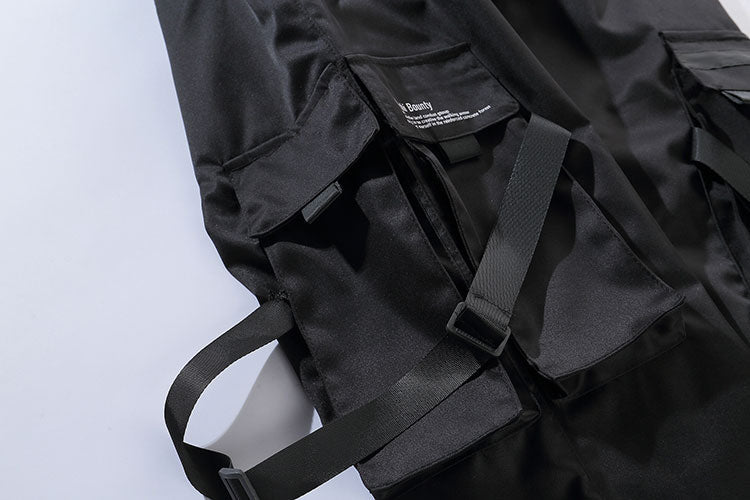 Ribbon Buckle Cargo Pants