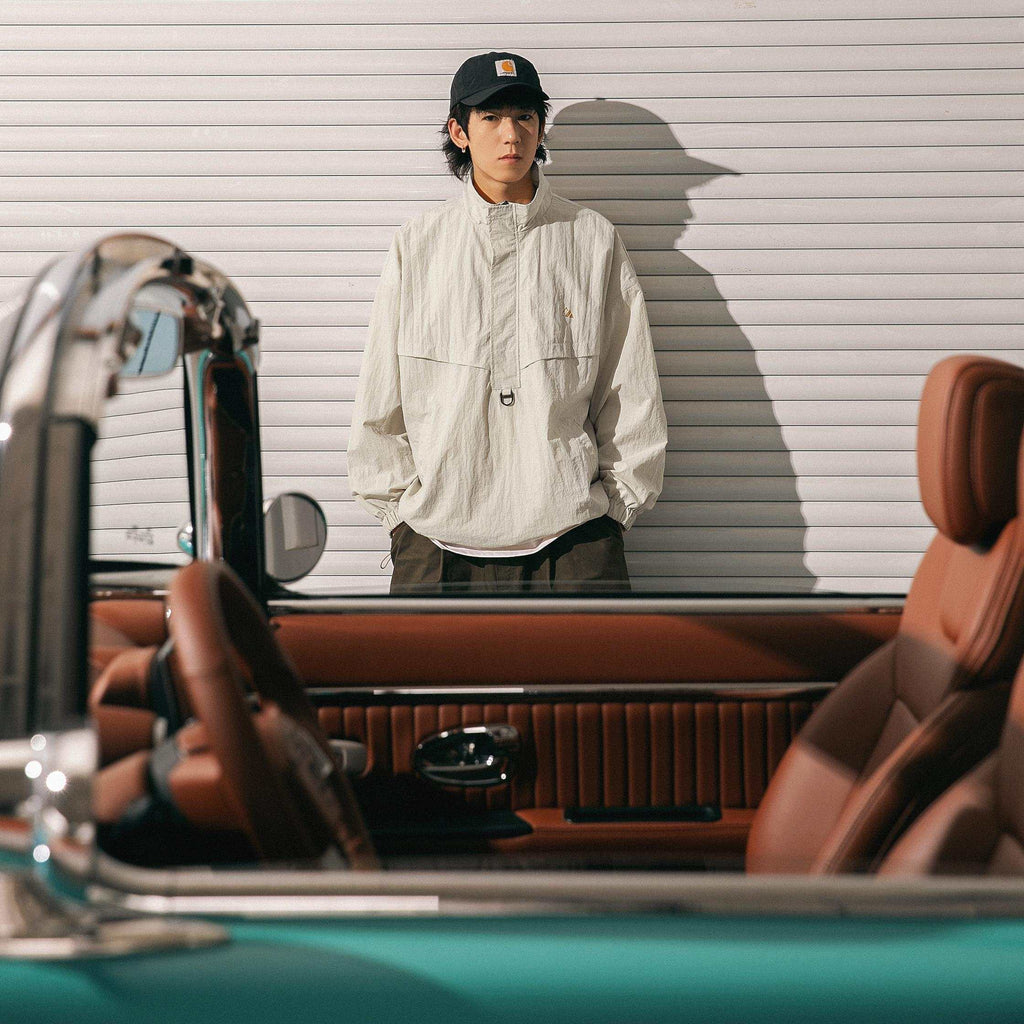 Waterproof Textured Half-Zip Tactical Jacket