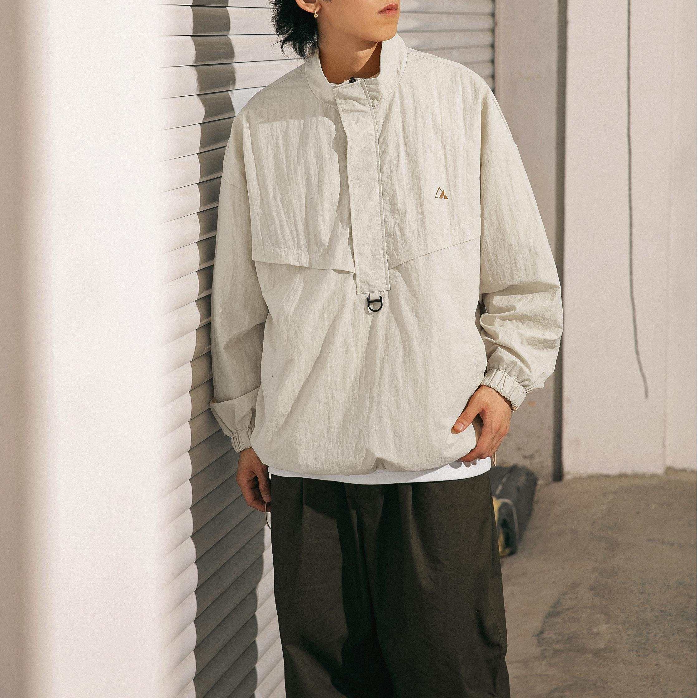 Waterproof Textured Half-Zip Tactical Jacket