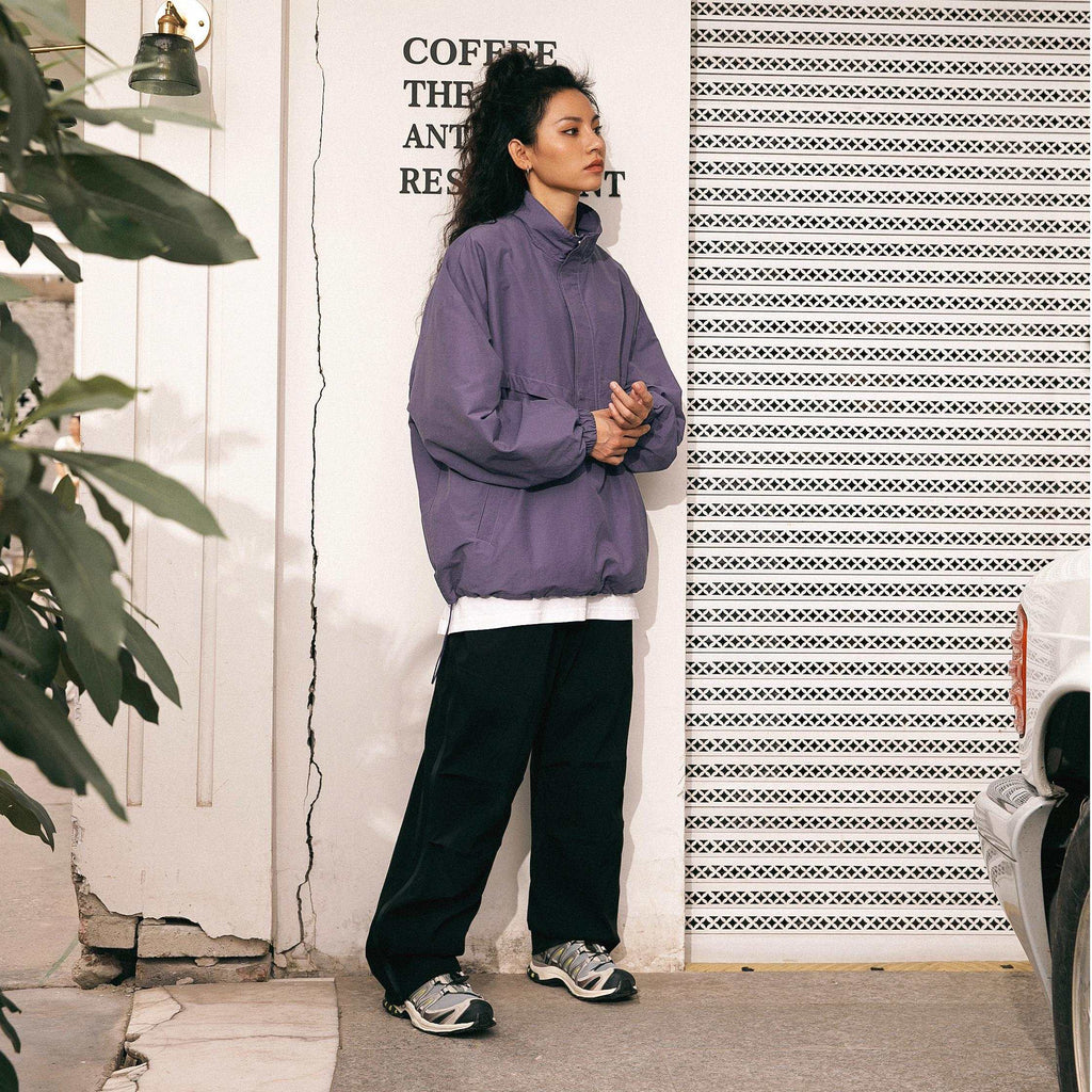 Waterproof Textured Half-Zip Tactical Jacket