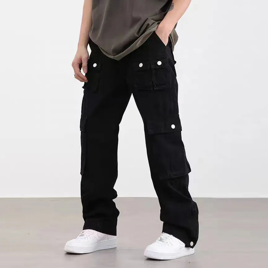 Denim Cargo Pants