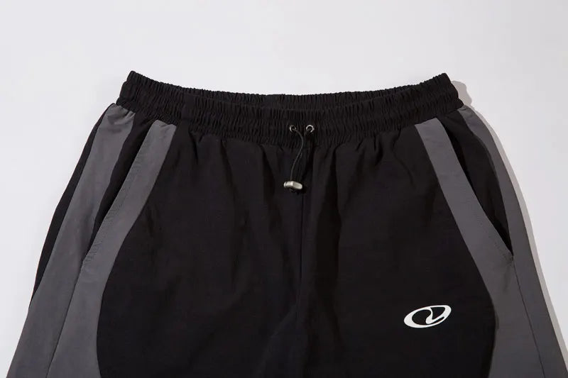 Y2K Black Patchwork Pants