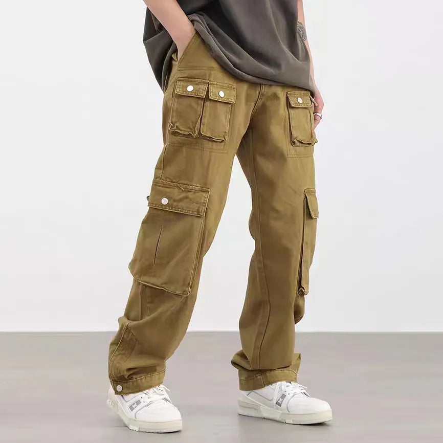 Denim Cargo Pants