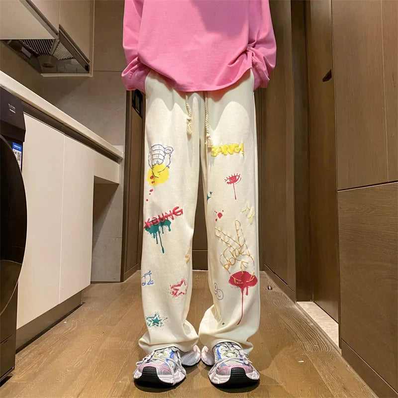 Y2K Baggy Graphic Sweatpants