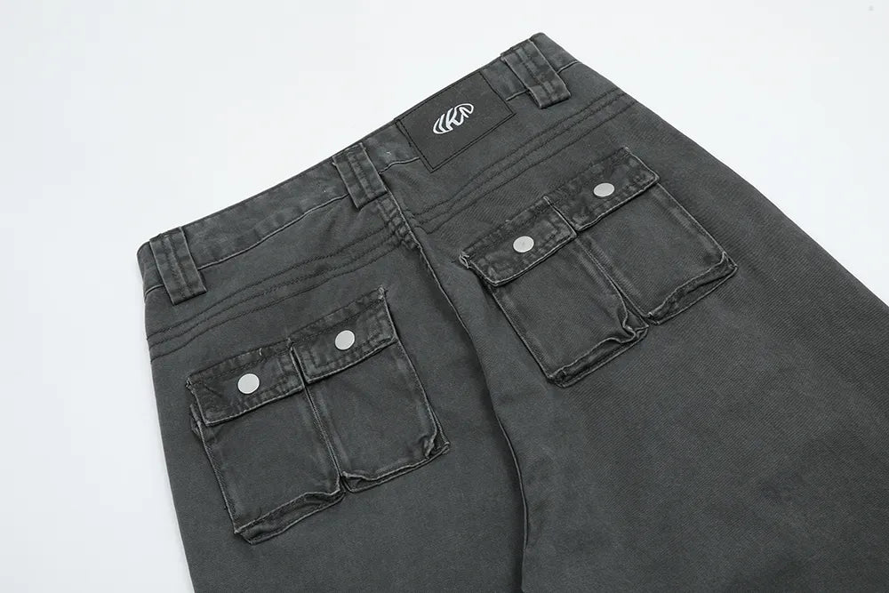 Denim Cargo Pants