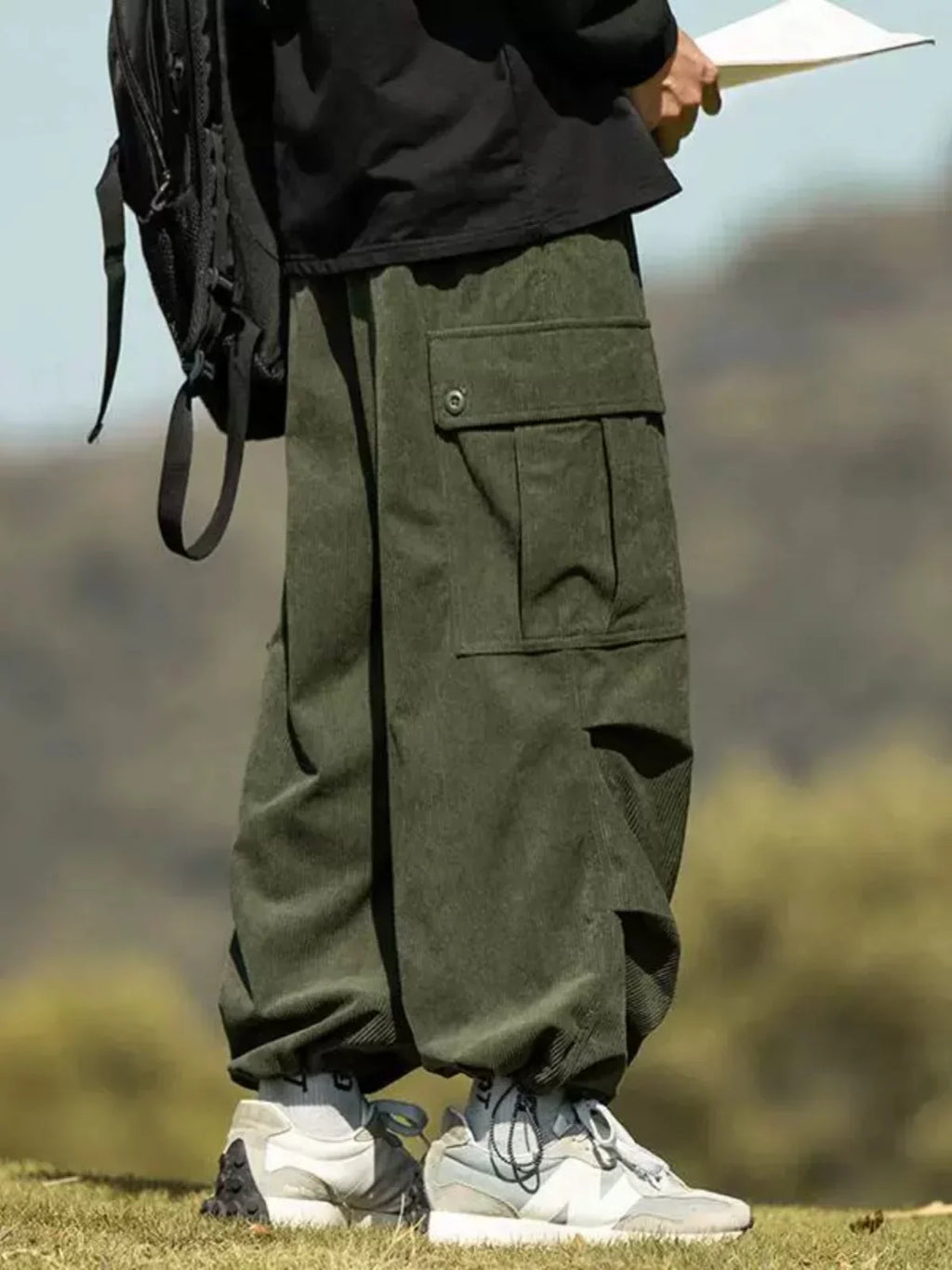 Cozy Japanese Wide Leg Fleece Pants