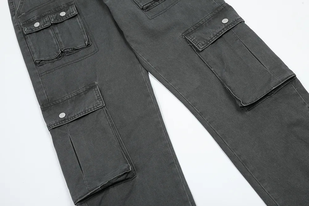 Denim Cargo Pants
