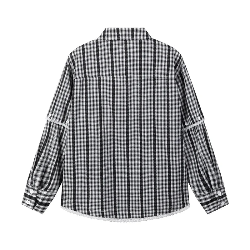 Chic Stylish Plaid Long Sleeve Shirt