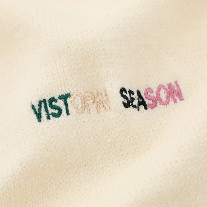 Geometric Color Patches Knitted Vest