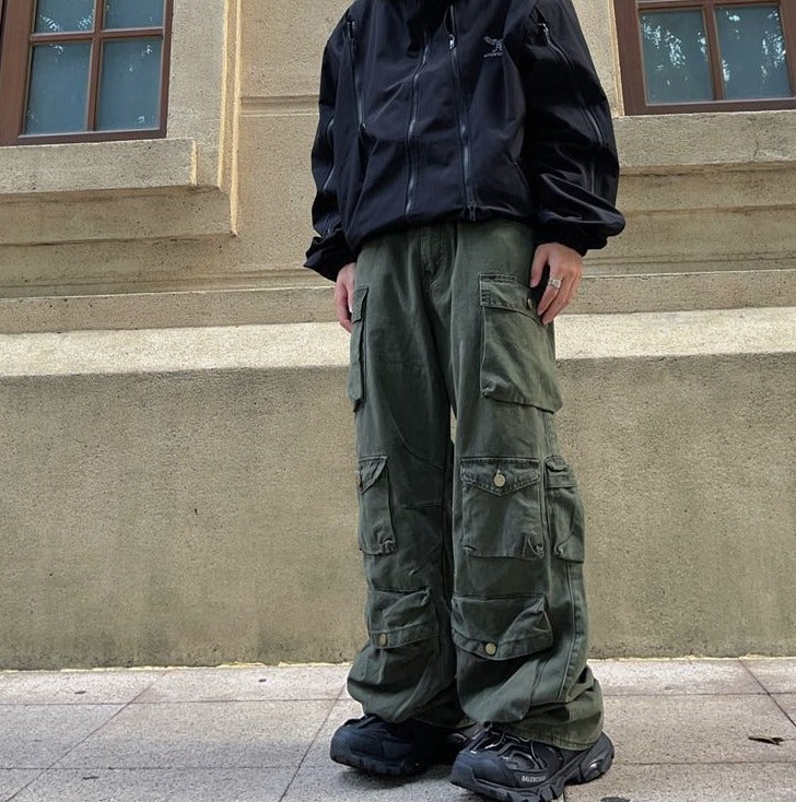 All-Over Pockets Cargo Pants