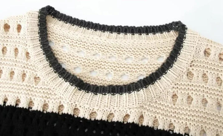 Vintaged Patterned Crochet Open Vest