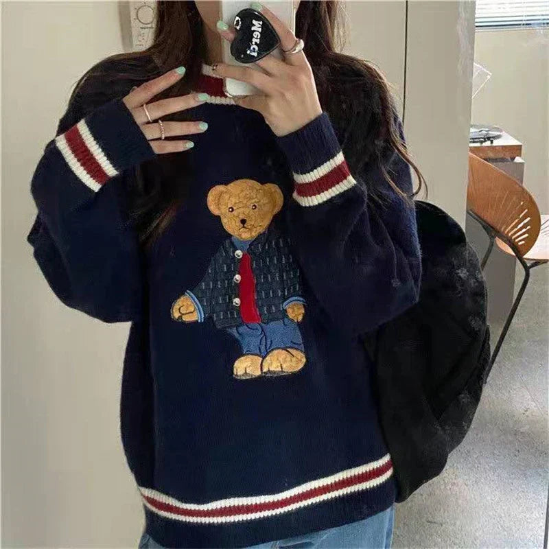 Teddy Bear Graphic Sweater