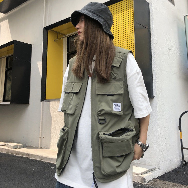 Women Multi-Pocket Cargo Vest