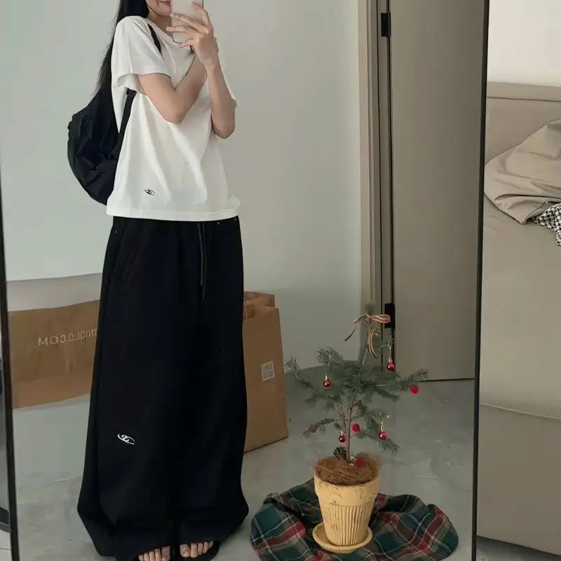 Y2K Baggy Elastic Waist Sweatpants