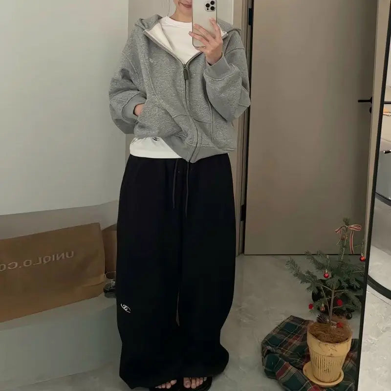 Y2K Baggy Elastic Waist Sweatpants