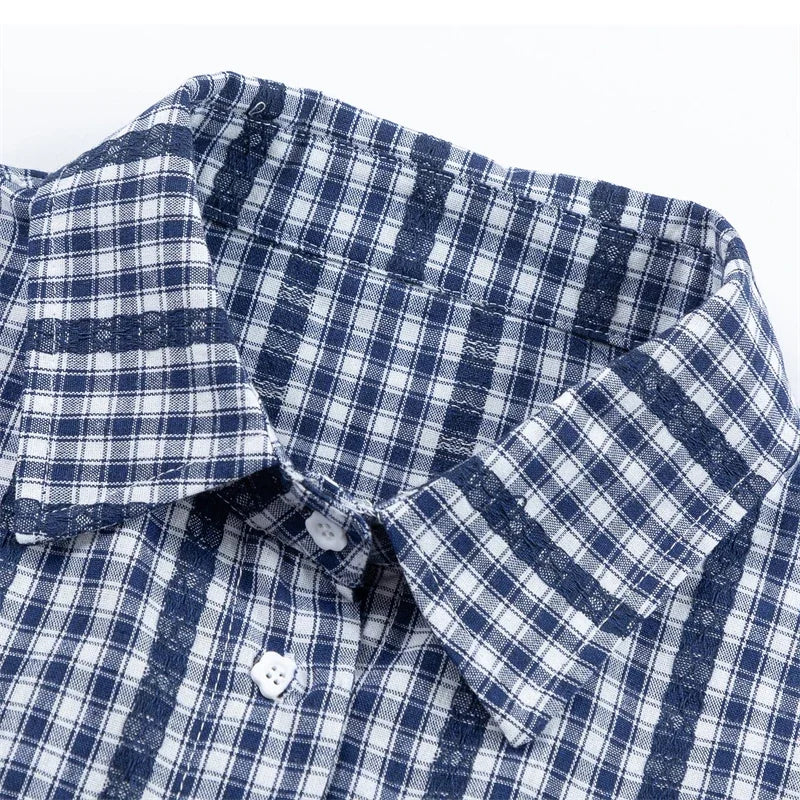 Chic Stylish Plaid Long Sleeve Shirt