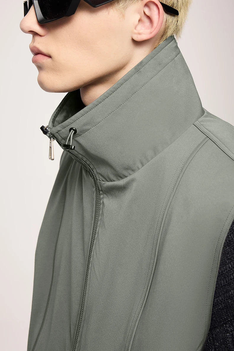 Sleeveless Zip-Up Vest