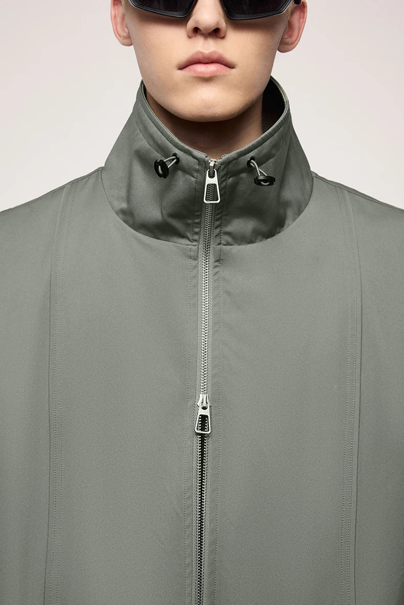 Sleeveless Zip-Up Vest