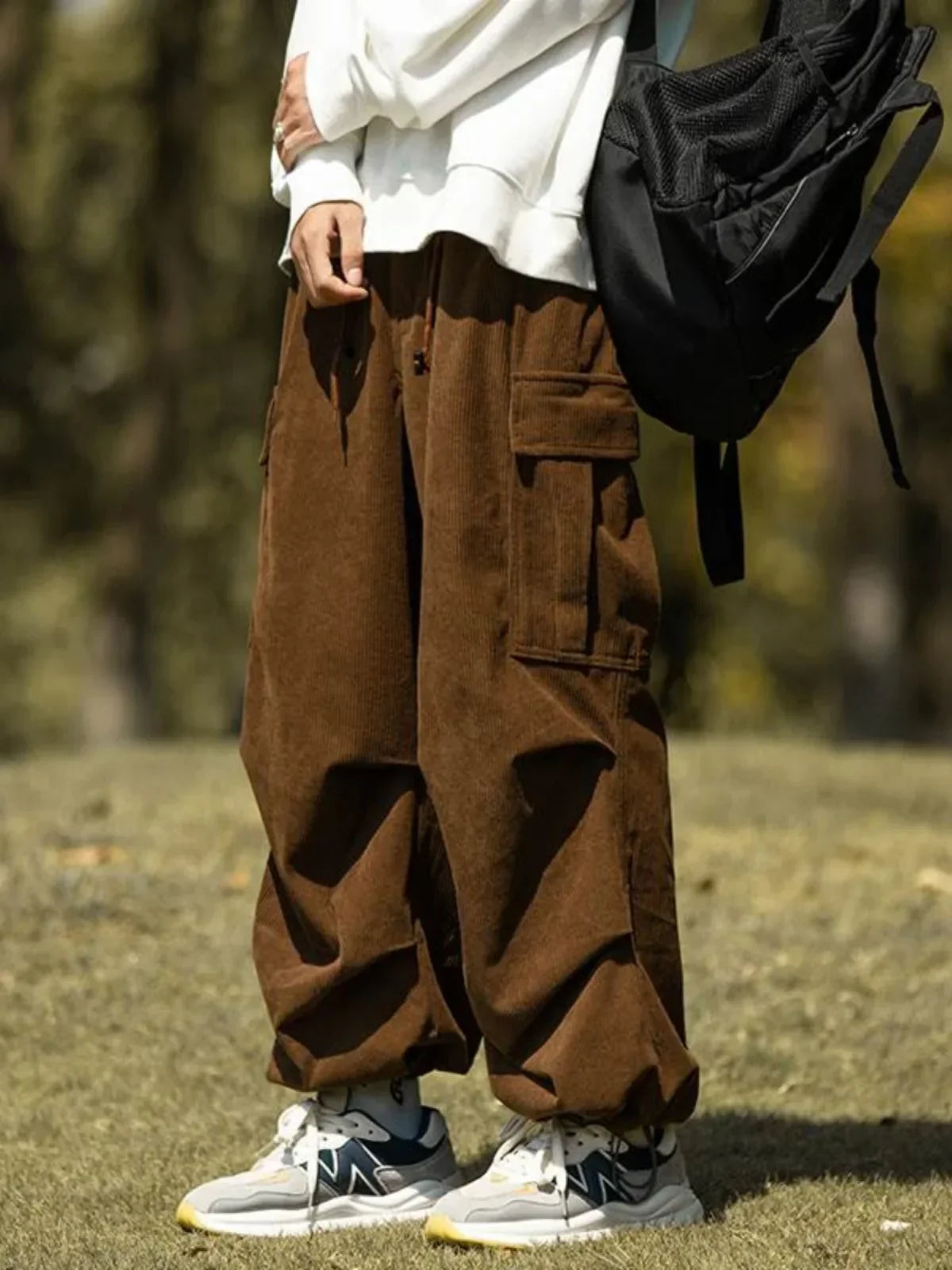 Cozy Japanese Wide Leg Fleece Pants