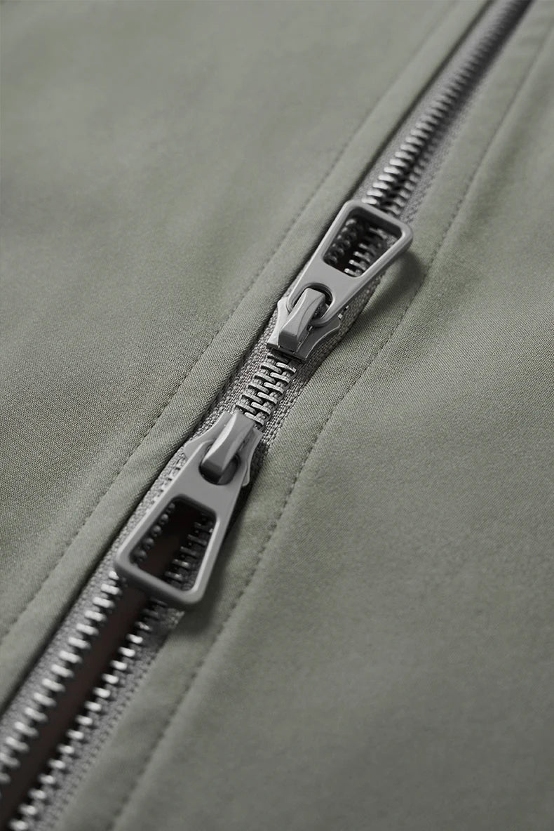 Sleeveless Zip-Up Vest