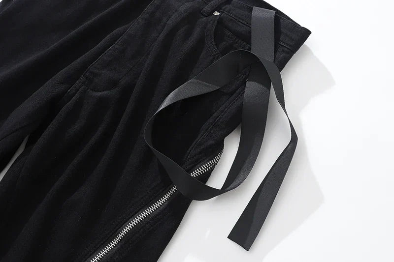 Y2K Zippered High Fashion Pants