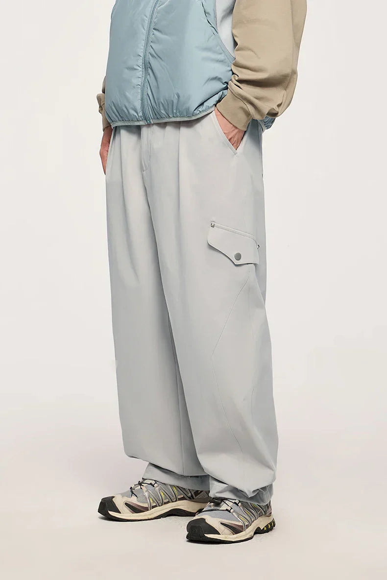 Y2k Wide-leg Elegance Cargo Pants