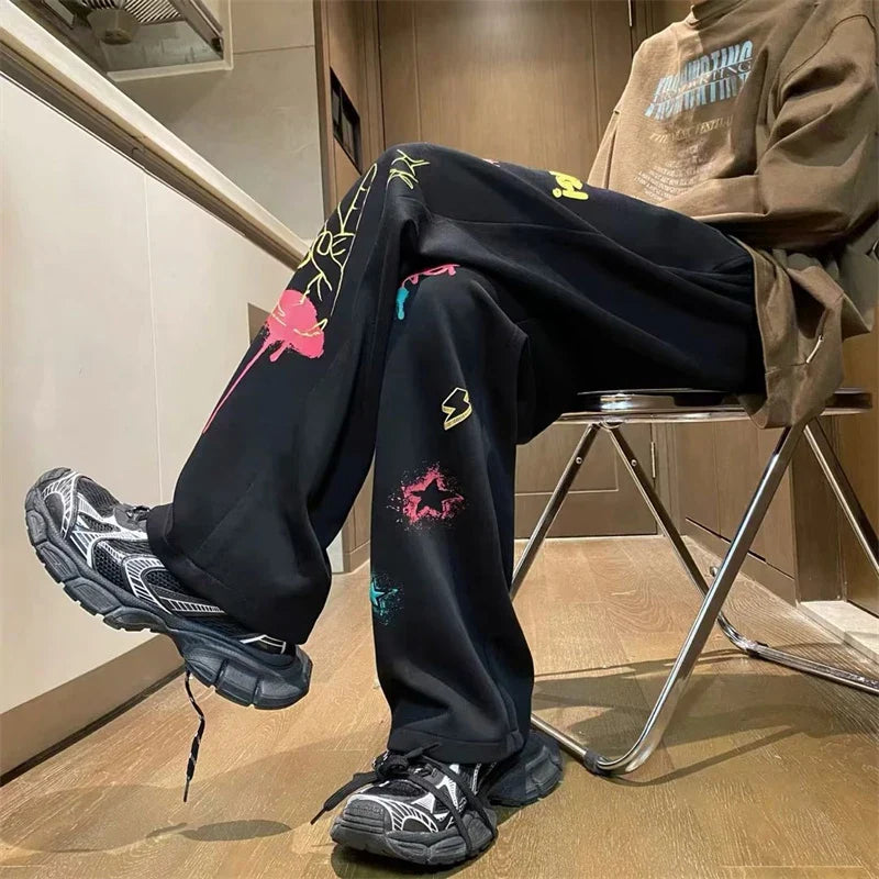 Y2K Baggy Graphic Sweatpants