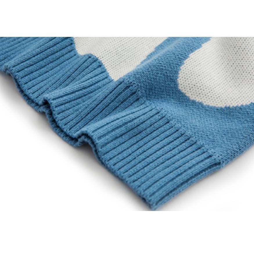 Cow Pattern Colorblock Sweater