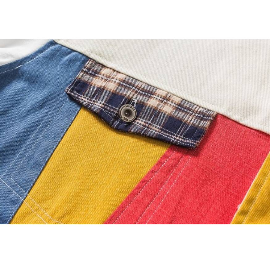 Contrast Patchwork Jacket