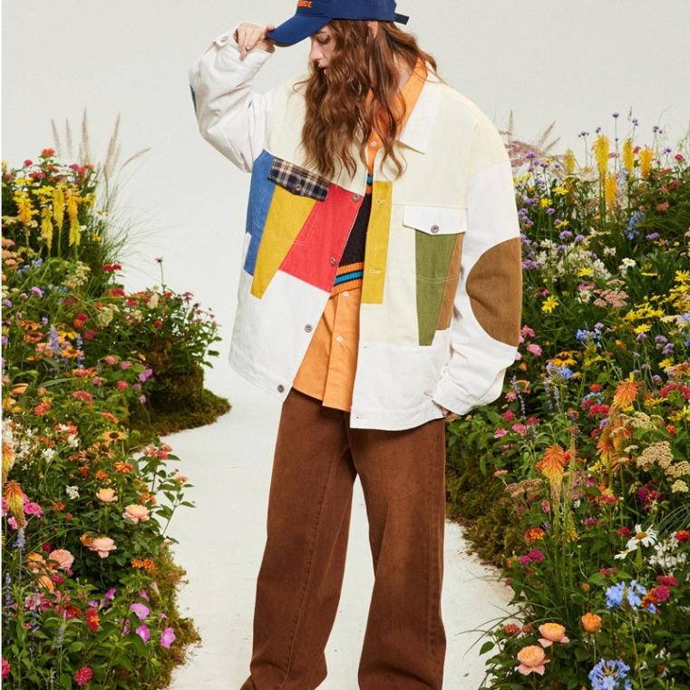 Contrast Patchwork Jacket