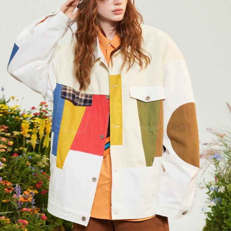 Contrast Patchwork Jacket