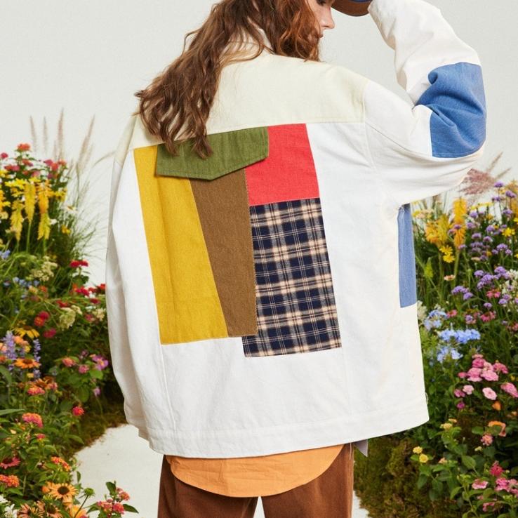 Contrast Patchwork Jacket